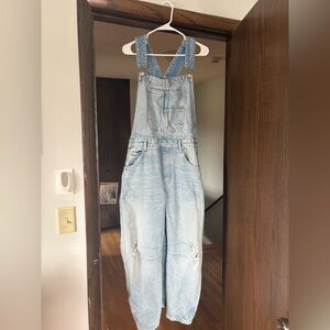 Free People Barrel Overalls
